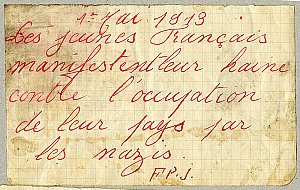 Tract de résistants F/6372 © Archives du Calvados