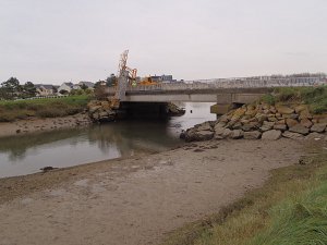 RD 514 - Visite du pont sur la Seulles à Courseulles-sur-Mer
